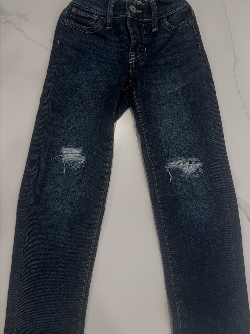 Old Navy Kids Dark Wash Distressed Jeans – Size 5